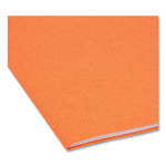 Reinforced Top Tab Colored File Folders, Straight Tabs, Letter Size, 0.75" Expansion, Orange, 100/Box