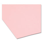 Reinforced Top Tab Colored File Folders, Straight Tabs, Letter Size, 0.75" Expansion, Pink, 100/Box