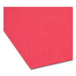 Reinforced Top Tab Colored File Folders, Straight Tabs, Letter Size, 0.75" Expansion, Red, 100/Box