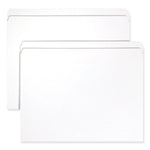 Reinforced Top Tab Colored File Folders, Straight Tabs, Letter Size, 0.75" Expansion, White, 100/Box