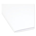 Reinforced Top Tab Colored File Folders, Straight Tabs, Letter Size, 0.75" Expansion, White, 100/Box