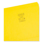 Reinforced Top Tab Colored File Folders, Straight Tabs, Letter Size, 0.75" Expansion, Yellow, 100/Box