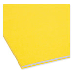 Top Tab Colored Fastener Folders, 0.75" Expansion, 2 Fasteners, Letter Size, Yellow Exterior, 50/Box