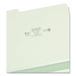 Expanding Recycled Heavy Pressboard Folders, 1/3-Cut Tabs: Assorted, Letter Size, 2" Expansion, Gray-Green, 25/Box