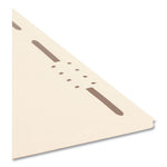 Top Tab Fastener Folders, Straight Tabs, 0.75" Expansion, 2 Fasteners, Letter Size, Manila Exterior, 50/Box