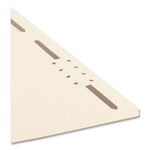 Top Tab Fastener Folders, 1/3-Cut Tabs: Right, 0.75" Expansion, 2 Fasteners, Letter Size, Manila Exterior, 50/Box