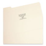 Interior File Folders, 1/3-Cut Tabs: Assorted, Legal Size, 0.75" Expansion, Manila, 100/Box