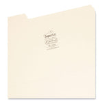 SuperTab Top Tab File Folders, 1/3-Cut Tabs: Assorted, Legal Size, 0.75" Expansion, 11-pt Manila, 100/Box