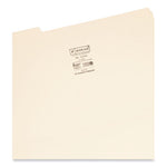 Reinforced Tab Manila File Folders, 1/3-Cut Tabs: Assorted, Legal Size, 0.75" Expansion, 11-pt Manila, 100/Box