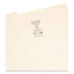 Top Tab File Folders with Antimicrobial Product Protection, 1/3-Cut Tabs: Assorted, Legal, 0.75" Expansion, Manila, 100/Box