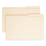 Reinforced Guide Height File Folders, 2/5-Cut Tabs: Right Position, Legal Size, 0.75" Expansion, Manila, 100/Box