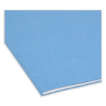 Reinforced Top Tab Colored File Folders, Straight Tabs, Legal Size, 0.75" Expansion, Blue, 100/Box