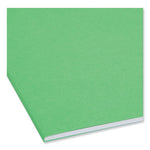 Top Tab Colored Fastener Folders, 0.75" Expansion, 2 Fasteners, Legal Size, Green Exterior, 50/Box