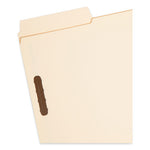 SuperTab Reinforced Guide Height Fastener Folders, 11-pt Manila, 0.75" Expansion, 2 Fasteners, Legal Size, Manila, 50/Box