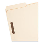 Top Tab Fastener Folders, 1/3-Cut Tabs: Assorted, 0.75" Expansion, 2 Fasteners, Legal Size, Manila Exterior, 50/Box