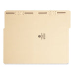 Top Tab Fastener Folders, 1/3-Cut Tabs: Assorted, 0.75" Expansion, 2 Fasteners, Letter Size, Manila Exterior, 50/Box