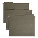 FasTab Hanging Folders, Letter Size, 1/3-Cut Tabs, Standard Green, 20/Box