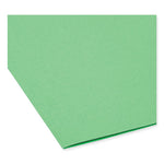 TUFF Hanging Folders with Easy Slide Tab, Letter Size, 1/3-Cut Tabs, Green, 18/Box