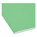 TUFF Hanging Folders with Easy Slide Tab, Letter Size, 1/3-Cut Tabs, Green, 18/Box