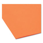 Colored Hanging File Folders with 1/5 Cut Tabs, Letter Size, 1/5-Cut Tabs, Orange, 25/Box