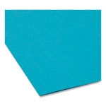 Colored Hanging File Folders with 1/5 Cut Tabs, Letter Size, 1/5-Cut Tabs, Teal, 25/Box