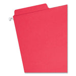 FasTab Hanging Folders, Letter Size, 1/3-Cut Tabs, Red, 20/Box