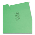 FasTab Hanging Folders, Letter Size, 1/3-Cut Tabs, Green, 20/Box