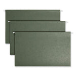 Hanging Folders, Legal Size, 1/3-Cut Tabs, Standard Green, 25/Box