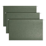 TUFF Hanging Folders with Easy Slide Tab, Legal Size, 1/3-Cut Tabs, Standard Green, 20/Box