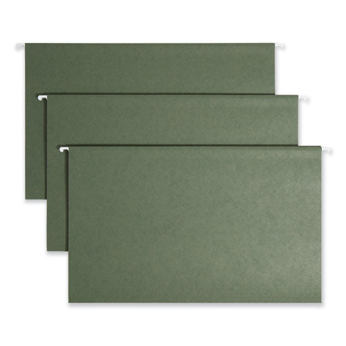 Hanging Folders, Legal Size, 1/5-Cut Tabs, Standard Green, 25/Box