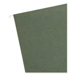 Box Bottom Hanging File Folders, 1" Capacity, Letter Size, Standard Green, 25/Box