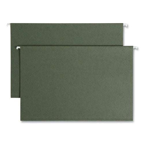 Box Bottom Hanging File Folders, 1" Capacity, Legal Size, Standard Green, 25/Box