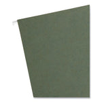 Box Bottom Hanging File Folders, 1" Capacity, Legal Size, Standard Green, 25/Box