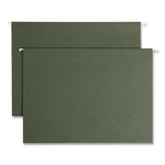 Box Bottom Hanging File Folders, 3" Capacity, Legal Size, Standard Green, 25/Box