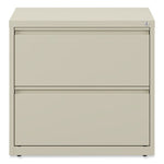 Lateral File, 2 Legal/Letter-Size File Drawers, Putty, 30" x 18.63" x 28"