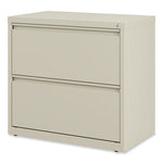 Lateral File, 2 Legal/Letter-Size File Drawers, Putty, 30" x 18.63" x 28"