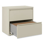 Lateral File, 2 Legal/Letter-Size File Drawers, Putty, 30" x 18.63" x 28"