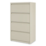 Lateral File, 4 Legal/Letter-Size File Drawers, Putty, 30" x 18.63" x 52.5"