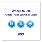 Hand Sanitizing Wipes Alcohol Formula, 6 x 7, Unscented, White, 175/Canister, 6 Canisters/Carton