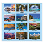 Scenic Monthly Wall Calendar, Scenic Landscape Photography, 12 x 17, White/Multicolor Sheets, 12-Month (Jan to Dec): 2024