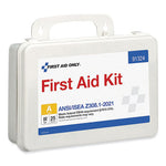 ANSI 2021 First Aid Kit for 25 People, 94 Pieces, Plastic Case