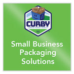 Curby Mailer Self-Sealing Recyclable Mailer, Paper Padding, Self-Adhesive, #5, 11.38 x 15.5, 30/Carton