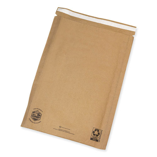 Curby Mailer Self-Sealing Recyclle Mailer, Paper Padding, Self-Adhesive, #6, 13.38 x 18.5, 30/Carton