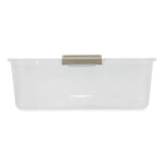 50 Qt. Latch Lid Underbed Storage Box, 17.75" x 32.5" x 6.5", Clear