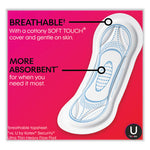 U by Kotex Security Regular Maxi Pads, Unscented, 48/Pack