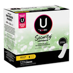 U by Kotex Security Lightdays Liners, Unscented, 129/Pack