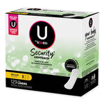 U by Kotex Security Lightdays Liners, Unscented, 129/Pack