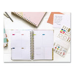 dream.plan.do. Weekly/Monthly Planner, Multicolor Broadstrokes Artwork, 9.25 x 6.5, Pink/Multicolor Cover, 12-Month: Undated