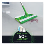 Sweeper TRAP + LOCK Heavy Duty Wet Mop Cloth, 8 x 10, White, 32/Pack