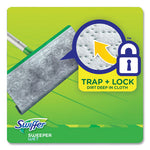 Sweeper TRAP + LOCK Wet Mop Cloth, 8 x 10, White, Open Window Scent, 38/Pack